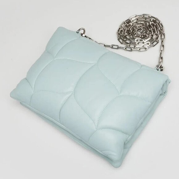 Mulberry Acrylic Green Quilted Leather Little Softie Crossbody Bag - Picture 4 of 10